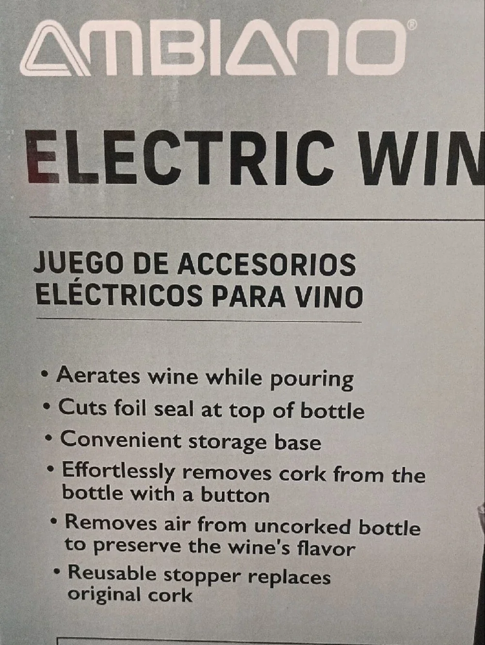 Electric Wine Set - Black
